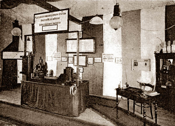Bezdrátová telegrafní stanice ing. Wilhelma Biscana (foto sbírky MMUL)